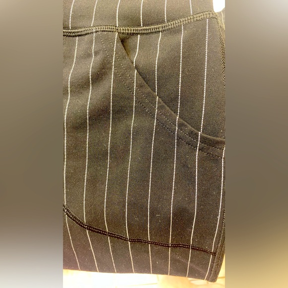 lululemon Black Pinstripe Wide-Leg crop pant - Picture 7 of 8